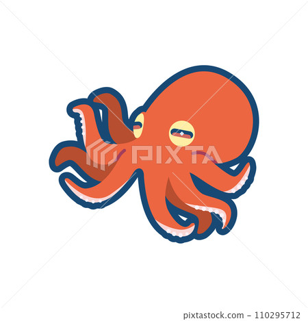 cute octopus illustration 110295712