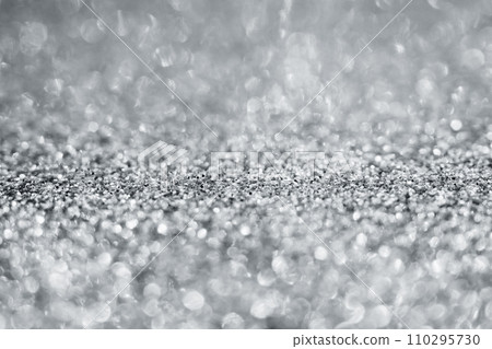 Abstract silver glitter sparkle texture with bokeh background Abstract silver glitter sparkle texture with bokeh background 110295730