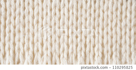 knitted wool fabric texture background 110295825