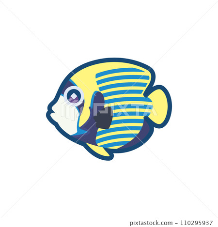 可愛的垂直鯖魚的插圖 可愛的垂直鯖魚的插圖 110295937