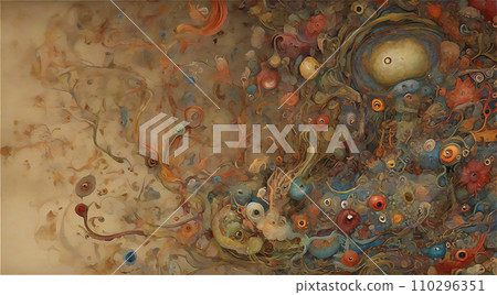 Landscape with creatures from another world AI image Landscape with creatures from another world AI image 110296351