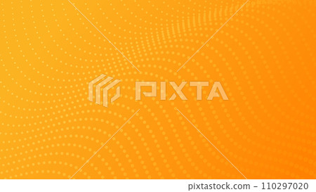 abstract background with orange color dot wavy pattern  for modern graphic design element 110297020
