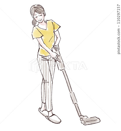 婦女和女孩插畫素材 110297157