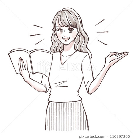 婦女和女孩插畫素材 110297200