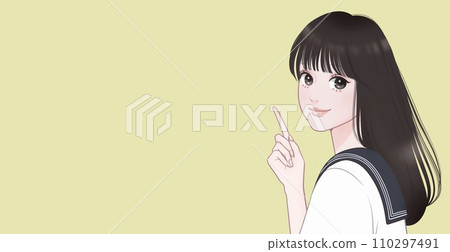 婦女和女孩插畫素材 110297491