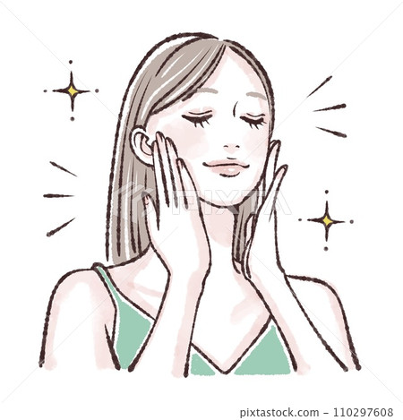 Illustration material of women and girls 110297608