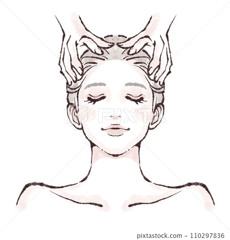 婦女和女孩插畫素材 110297836