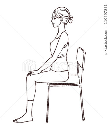 Illustration material of women and girls 110297851