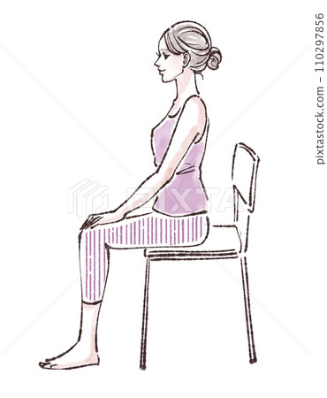 婦女和女孩插畫素材 110297856