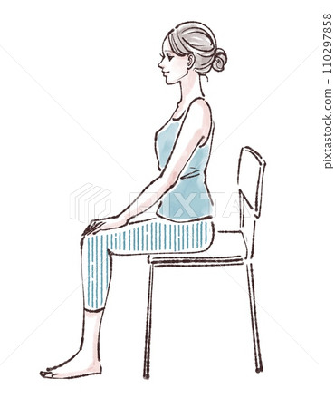 婦女和女孩插畫素材 110297858