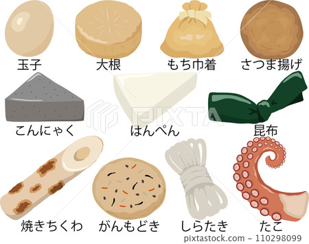 關東煮的食材及名稱 110298099