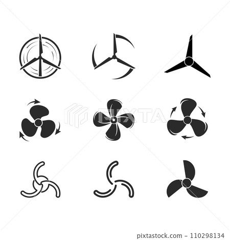 Fan icon vector 110298134