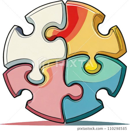 拼圖遊戲（團隊合作、團結、零工經濟） 110298585