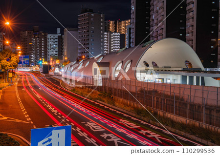 Night view of Shin-Hakushima Station Night view of Shin-Hakushima Station 110299536