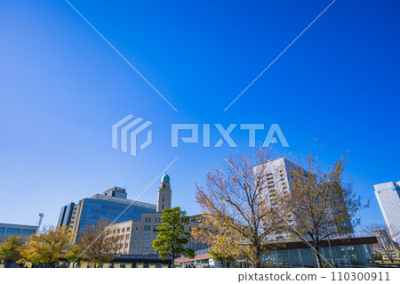 Yokohama, Zou-no-hana Park, Minato Mirai, port, ship 110300911