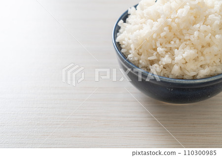 cooked white rice bowl cooked white rice bowl 110300985