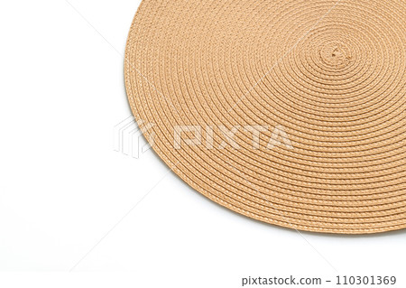 beautiful weave placemat on white background 110301369