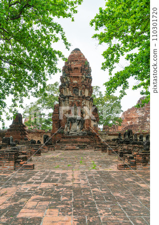 Wat Mahathat Temple in the precinct of Sukhothai Historical Park, a UNESCO World Heritage Site in Thailand 110301720