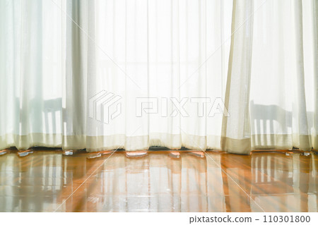 curtain with window and sunlight 110301800
