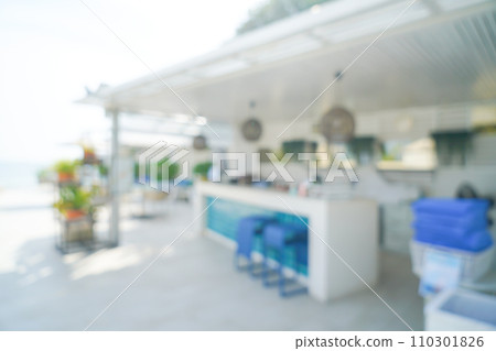 abstract blur bar near swimming pool for background abstract blur bar near swimming pool for background 110301826