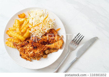 grilled spicy barbecue chicken steak grilled spicy barbecue chicken steak 110301832