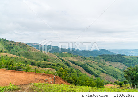 Doi Chang mountain hill at Chiang Mai in Thailand 110302653