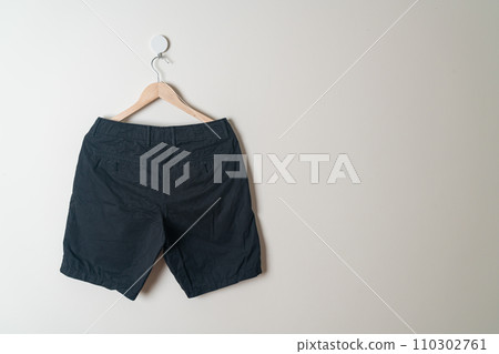short pants hanging on wall short pants hanging on wall 110302761