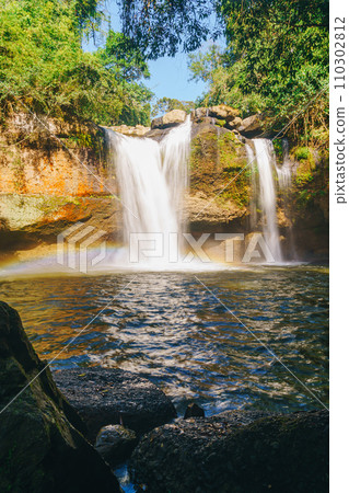 Haew Suwat Waterfall at Khao Yai National Park in Thailand 110302812