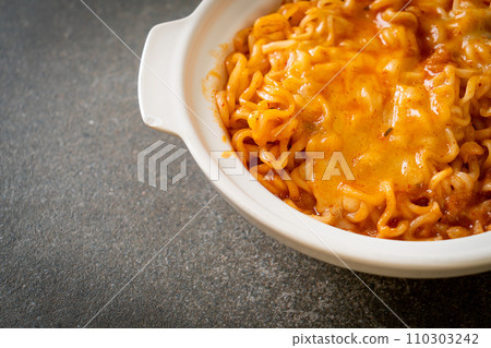 spicy instant noodle with cheese spicy instant noodle with cheese 110303242
