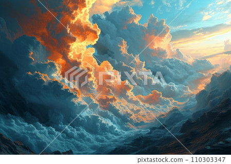 The path to the shining gates of heaven The grand ascent to eternal peace AI image 6 110303347