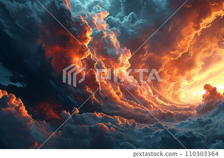 The path to the shining gates of heaven The grand ascent to eternal peace AI image 23 110303364