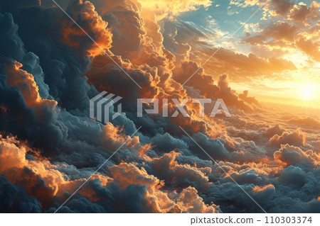 The path to the shining gates of heaven The grand ascent to eternal peace AI image 33 110303374