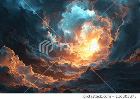 The path to the shining gates of heaven The grand ascent to eternal peace AI image 34 110303375