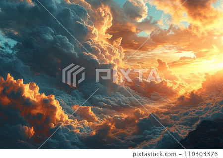 The path to the shining gates of heaven The grand ascent to eternal peace AI image 35 110303376