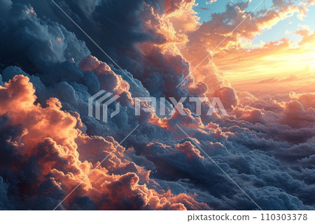 通往閃亮的天堂之門的道路 通往永恆和平的宏偉攀登 AI 圖像 37 110303378