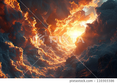 通往光明之門的道路 通往永恆和平的宏偉上升 AI 圖像 45 通往光明之門的道路 通往永恆和平的宏偉上升 AI 圖像 45 110303386