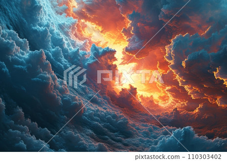 The path to the shining gates of heaven The grand ascent to eternal peace AI image 61 110303402