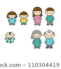 Family, parent and child, two households 110304419