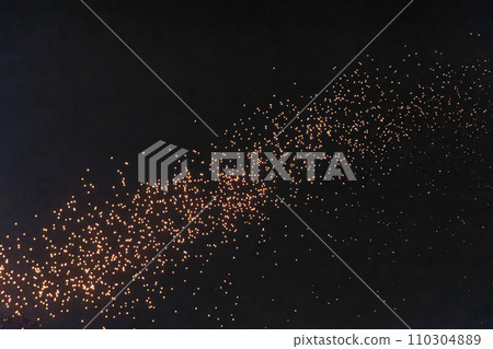 Tourist floating sky lanterns in Yi-Peng (Loy Krathong) festival , Chiang Mai ,Thailand. Tourist floating sky lanterns in Yi-Peng (Loy Krathong) festival , Chiang Mai ,Thailand. 110304889