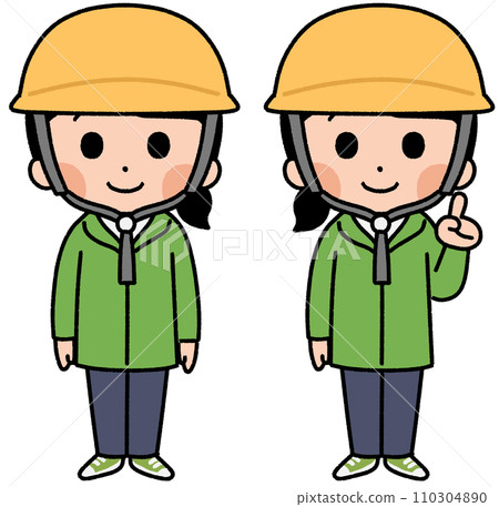 戴著頭盔的女孩 戴著頭盔的女孩 110304890