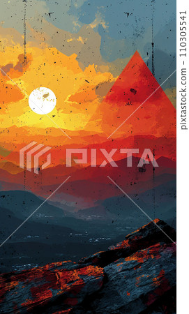 黃昏風景日落日落 黃昏風景日落日落 110305541