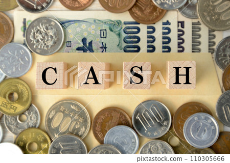 Japanese yen/cash image 110305666
