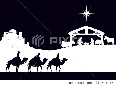 Nativity silhouette 2023 E2-14 110305956