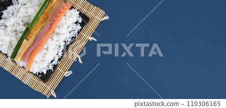 Sushi rolls, sushi rolls. Ehomaki, seafood rolls, Setsubun, etc. Sushi rolls, sushi rolls. Ehomaki, seafood rolls, Setsubun, etc. 110306165