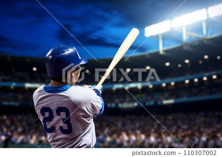 Professional baseball player (batter): AI generated image Professional baseball player (batter): AI generated image 110307002