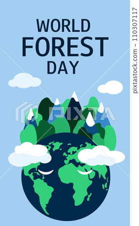 World forest day. Save the forest. Saving forest concept. International Day of Forests. March 21. Ecology concept. 110307117