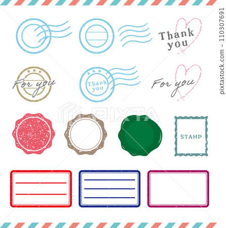 Letter stamp, frame set 110307691