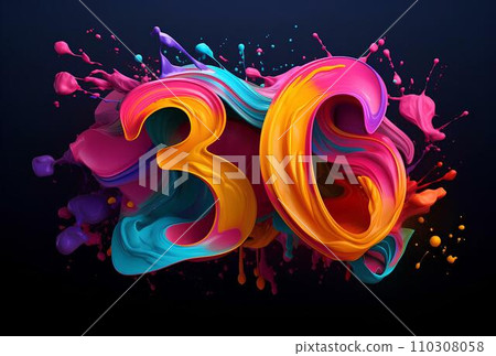 36 Colorful fireworks on black background. For celebration and festival 36 Colorful fireworks on black background. For celebration and festival 110308058