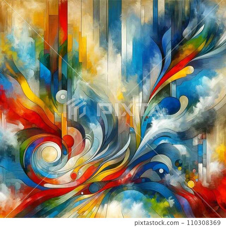 流水抽象背景 110308369