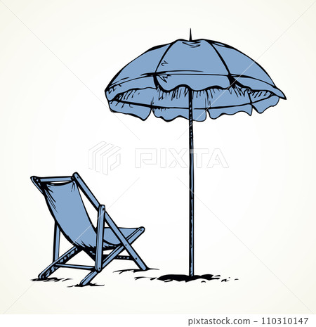 Parasol. Vector drawing Parasol. Vector drawing 110310147